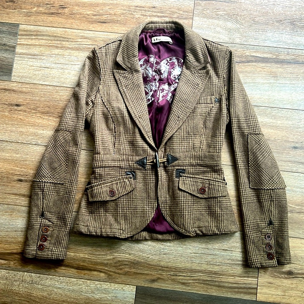 Incredible and Unique Claude Brown Blazer EUC